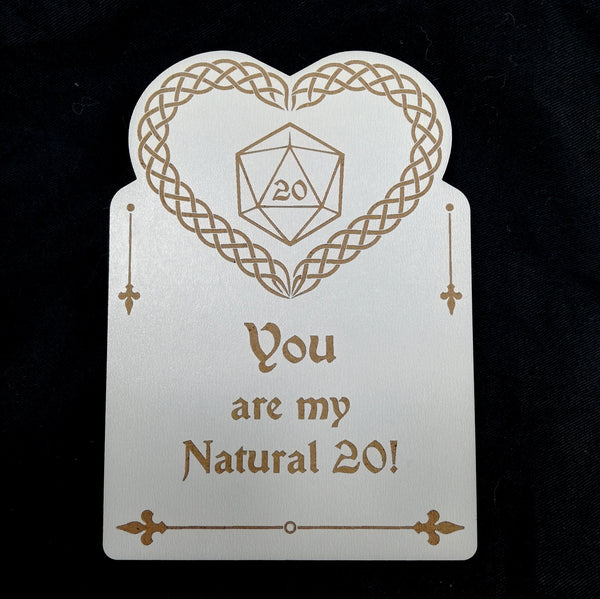 Valentinskarte "Natural 20"