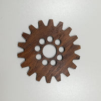 Holzuntersetzer "Zahnrad 1", 10cm Durchmesser